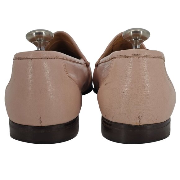 Vintage Pink Exotic Caiman Michele Loisi Italy Mens size 10D Dress Loafers Shoes - Picture 8 of 11